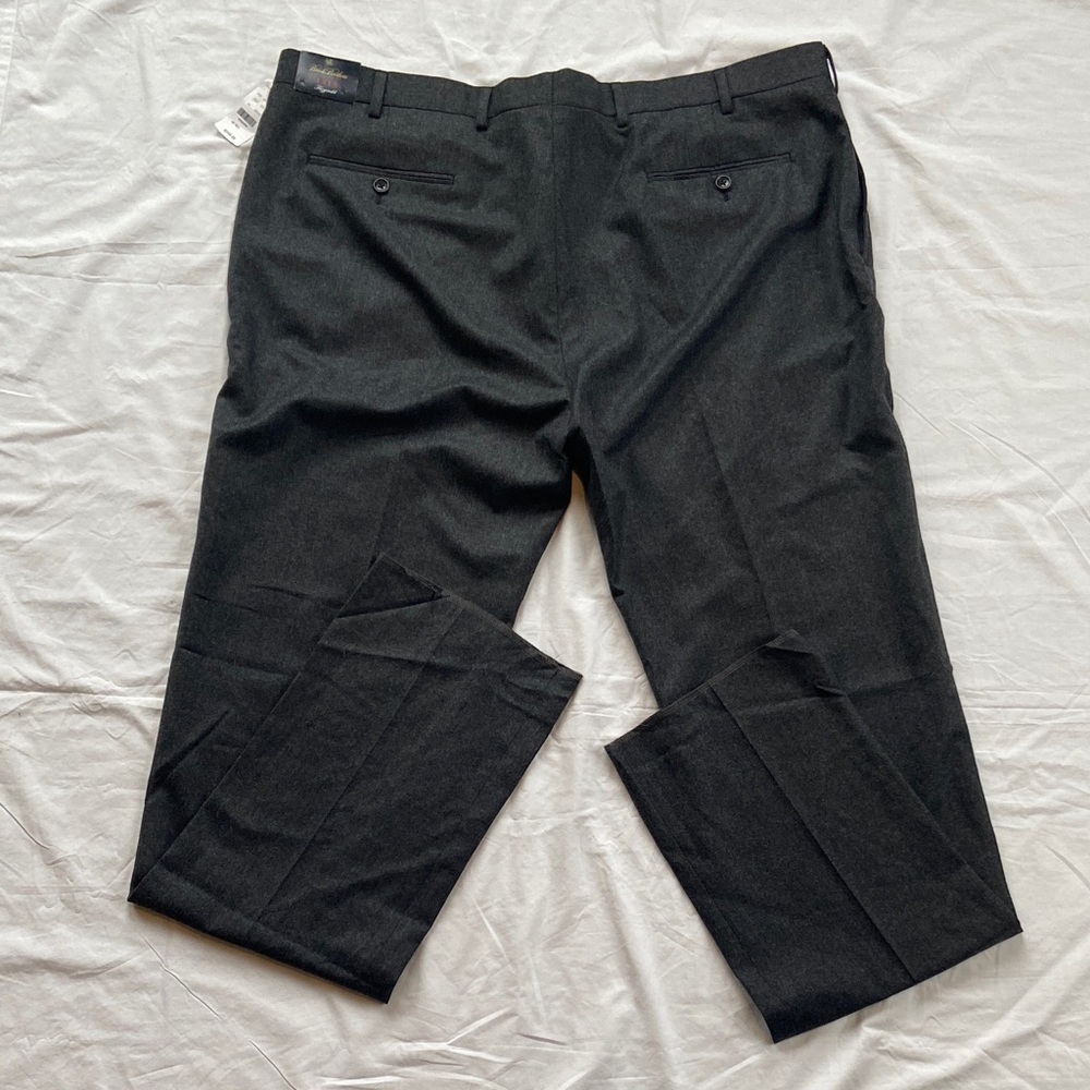 Brooks Brothers 1818 Fitzgerald 100% Wool Pants NWT  Mens Size W44 Charcoal